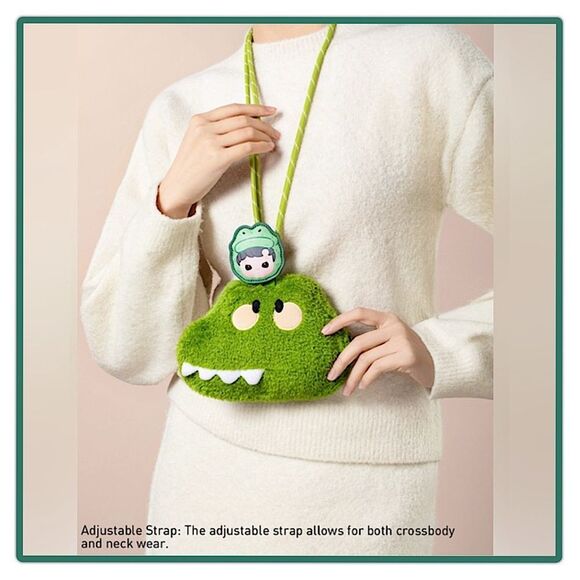 Pop Mart Haci Pupu Snuggle With You Plush Bag Grumpy Crocodile - Picture 5 of 16